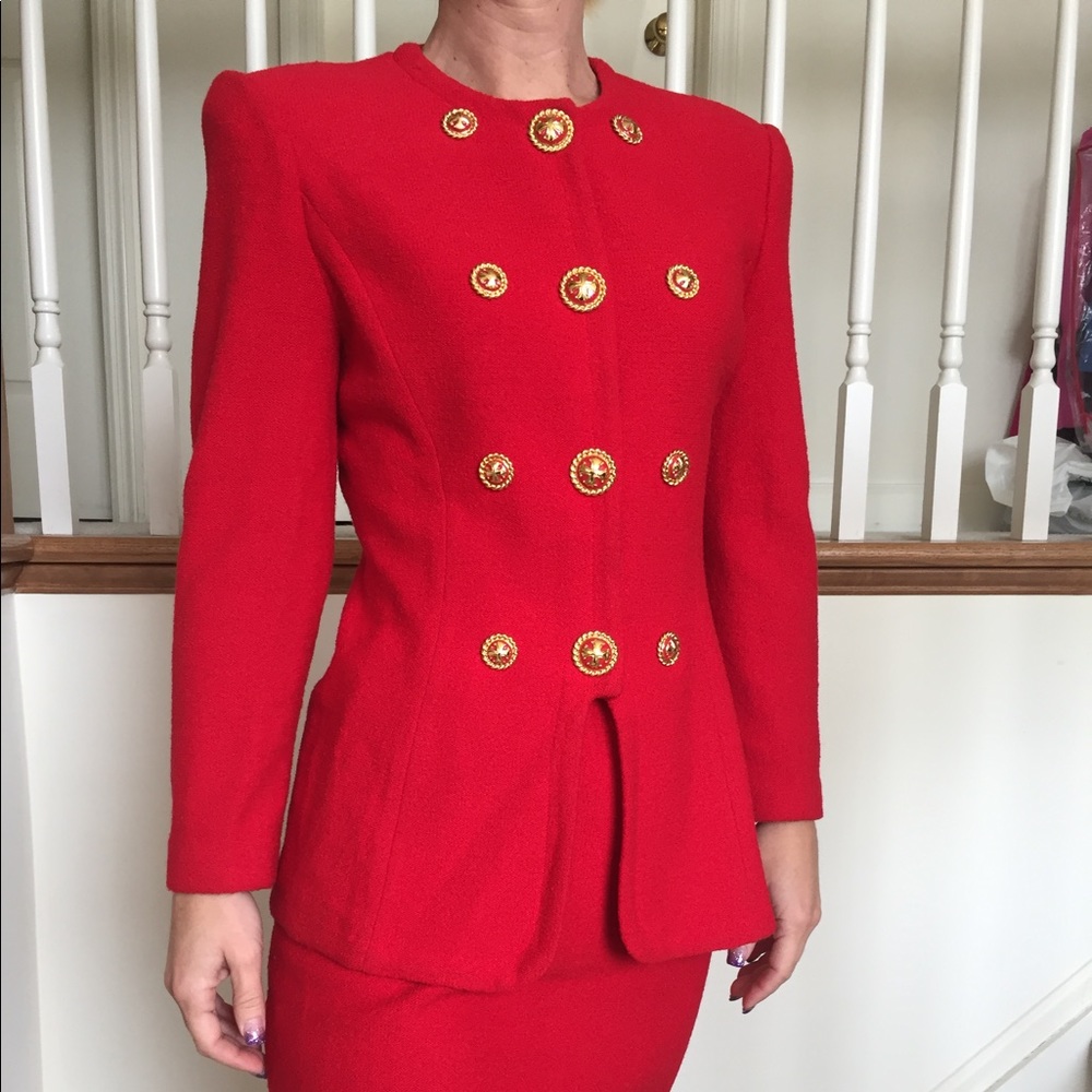 St. John stunning red with gold